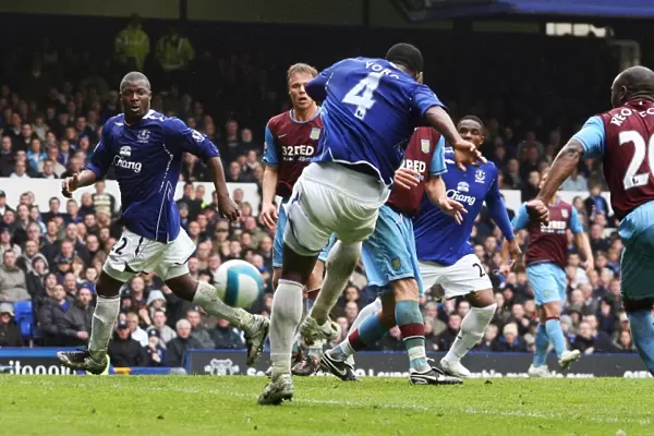 Joseph Yobo Scores Everton's Second Goal Against Aston Villa (2008) - Barclays Premier League