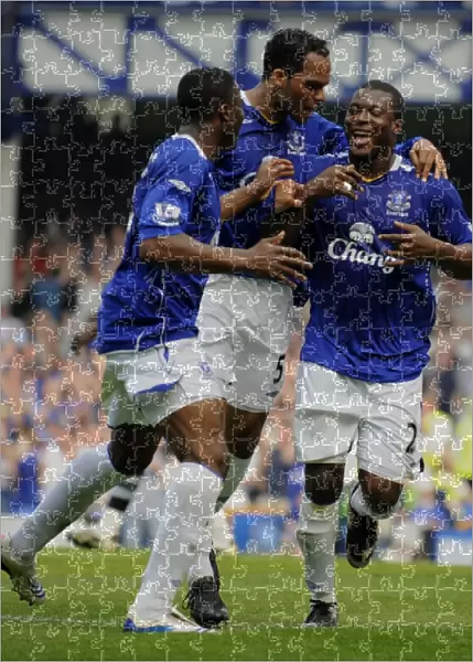 Football - Everton v Newcastle United Barclays Premier League - Goodison Park - 11  /  5  /  08 Evertons Yakubu celebrates scoring his sides first goal Mandatory Credit: Action Images  /  Keith Williams Livepic NO ONLINE  /  INTERNET USE WITHOUT A LICENCE FRO