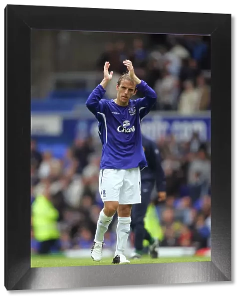 Phil Neville's Emotional Debut: A Homegrown Hero's Heartfelt Thank You to Everton Fans (Everton vs Man Utd)