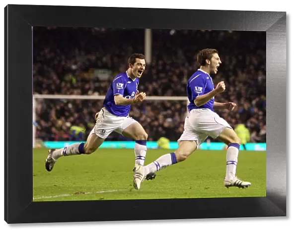 Dan Gosling Scores the Historic First Goal Against Liverpool in FA Cup Fourth Round Replay at Goodison Park (2009)
