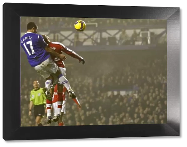 Tim Cahill Scores First Goal for Everton Against Arsenal in 08 / 09 Premier League