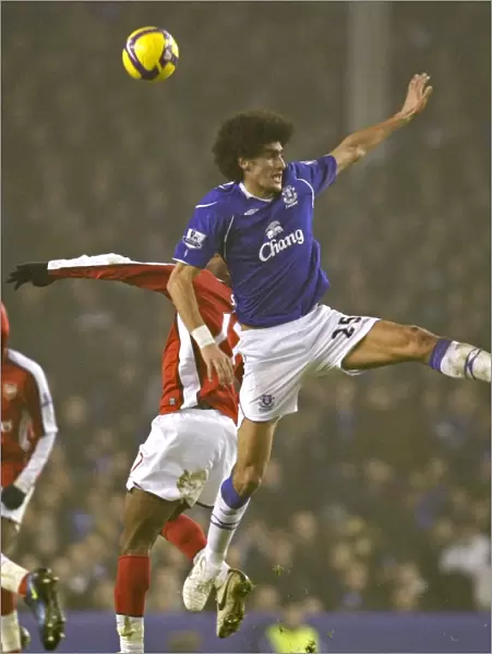 Marouane Fellaini's Thrilling Performance: Everton vs Arsenal, Barclays Premier League, 08 / 09 Season