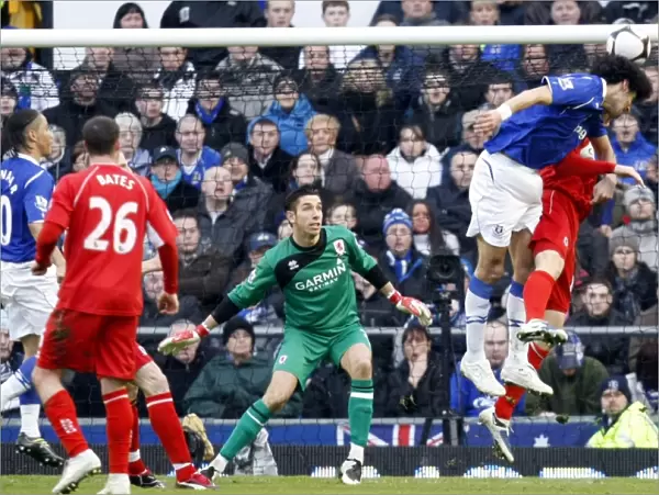 Marouane Fellaini Scores the First Goal: Everton's FA Cup Quarterfinal Victory over Middlesbrough at Goodison Park (March 8, 2009)