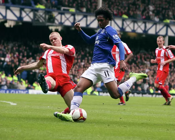 Jo's Historic First Goal: Everton vs Stoke City, Barclays Premier League, Goodison Park, 14 / 3 / 09