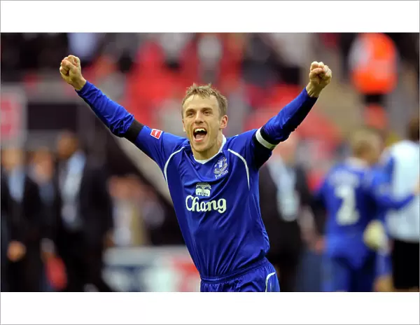 Everton's Phil Neville: FA Cup Semi-Final Victory Celebration vs. Manchester United (April 19, 2009)