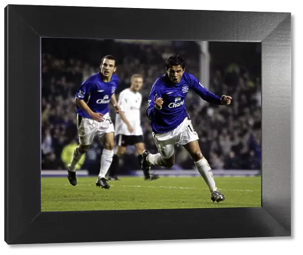 Tim Cahill's Triumphant Goal Celebration: Everton's Game-Changing Moment (Season 05-06)
