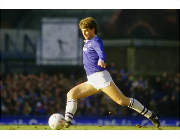 Tenacious Defender in Action: Kevin Ratcliffe at Everton Football Club
