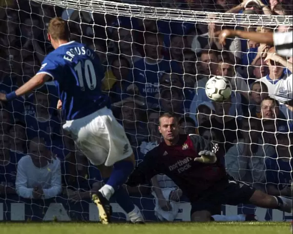 Duncan Ferguson Scores Dramatic Penalty for Everton Against Newcastle United, FA Barclaycard Premiership, September 13, 2003