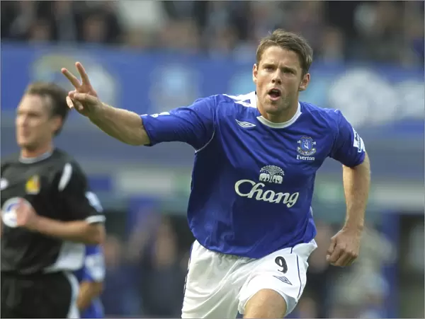 Everton Football Club: James Beattie's Double - The Exultant Moment of Victory