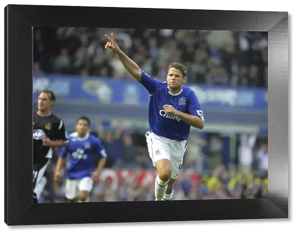 Euphoria Unleashed: James Beattie's Iconic Goal Celebration for Everton FC