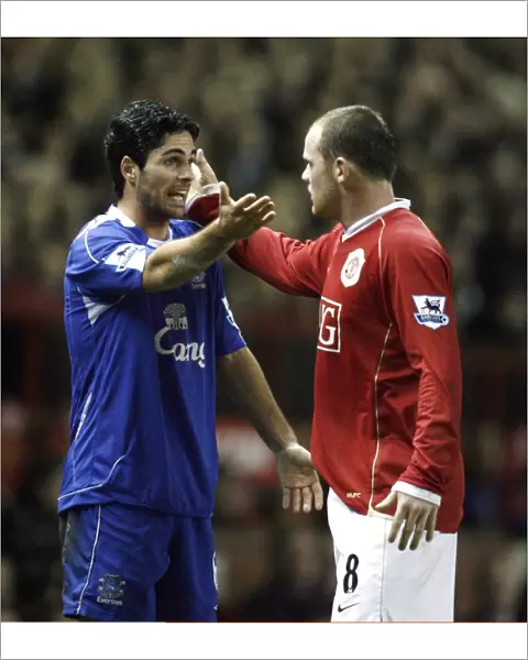 Rooney vs. Arteta: A Fiery FA Barclays Premiership Rivalry - Manchester United vs. Everton (November 29, 2006, Old Trafford)