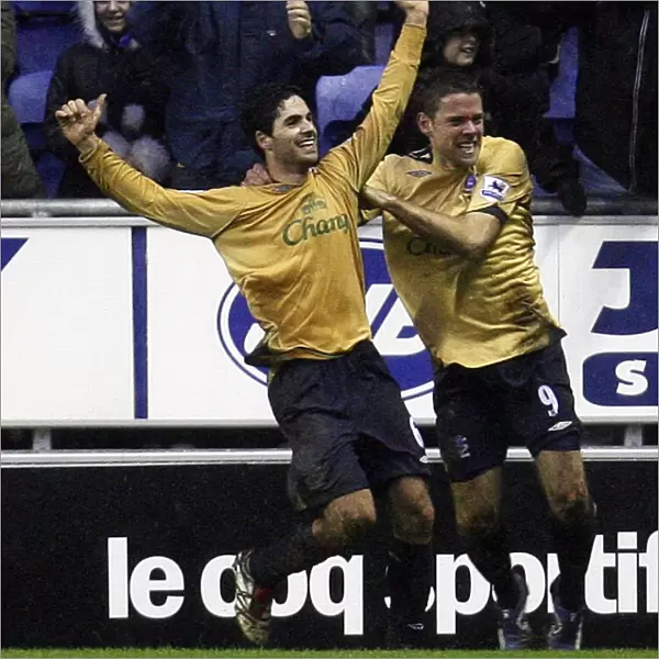 Mikel Arteta's Double: Everton's Triumph over Wigan Athletic in FA Barclays Premiership (01 / 21 / 07)