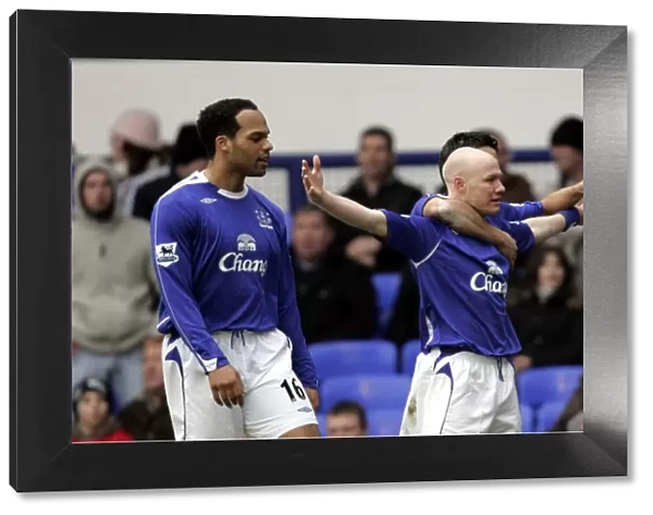 Everton v Blackburn Rovers Andrew Johnson celebrates after scoring