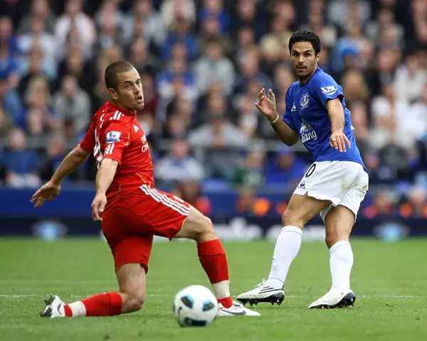 Mikel Arteta vs. Joe Cole: A Football Rivalry Unfolds at Goodison Park - Everton vs. Liverpool, Barclays Premier League