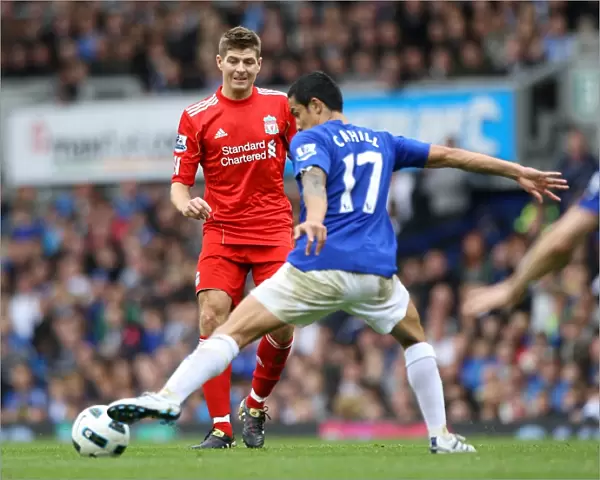 Tim Cahill's Game-Changing Interception: Everton vs. Liverpool - Barclays Premier League at Goodison Park
