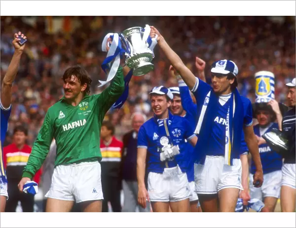 Everton FC: Neville Southall and Graeme Sharp Celebrate FA Cup Victory over Watford (1984)