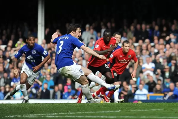 Leighton Baines Scores Penalty: Everton's Second Goal vs. Blackburn Rovers (April 16, 2011, Barclays Premier League)