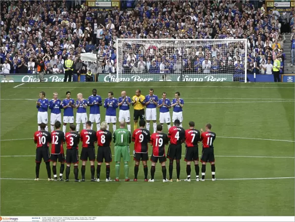 Everton Honors Rhys Jones: A Minute's Silence Before Everton v Blackburn Rovers (07 / 08)
