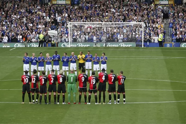 Everton Honors Rhys Jones: A Minute's Silence Before Everton v Blackburn Rovers (07 / 08)