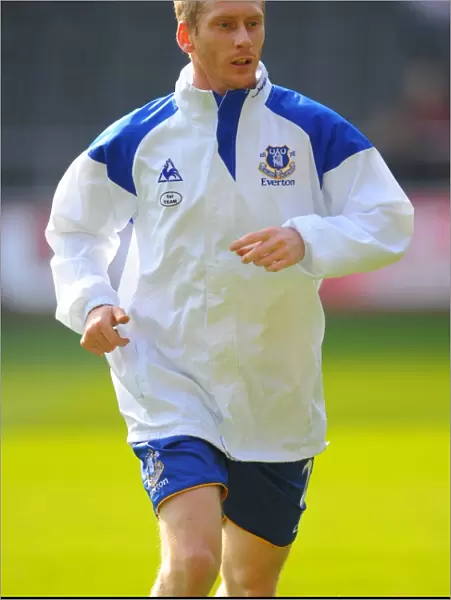 Tony Hibbert in Action: Everton vs Swansea City, Premier League Showdown (24 March 2012, Liberty Stadium)