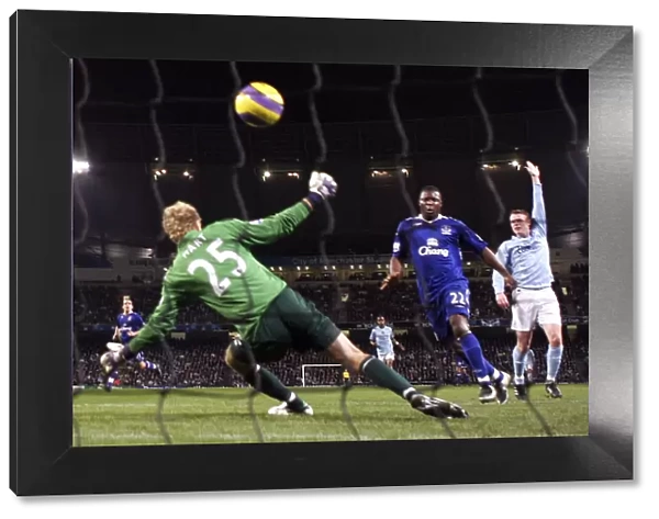 Yakubu Scores First Everton Goal: Manchester City vs. Everton, Barclays Premier League 2008