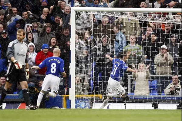 Osman and Johnson: Celebrating Everton's First Goal Against Derby County (07 / 08 Season)
