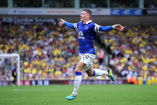 Dramatic Equalizer: Ross Barkley's Thrilling Goal for Everton at Carrow Road (17-08-2013)