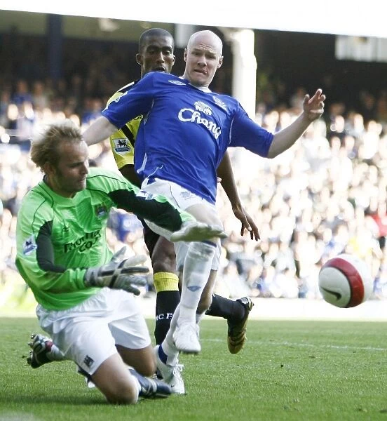 Andy Johnson vs Manchester City: Defeated in Mid-Air - Everton's Star Forward Outjumped