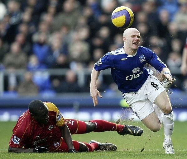 Andy Johnson's Thrilling Performance Against Ibrahima Sonko: Everton's Star Striker Shines in Everton vs. Reading (14 / 01 / 07)