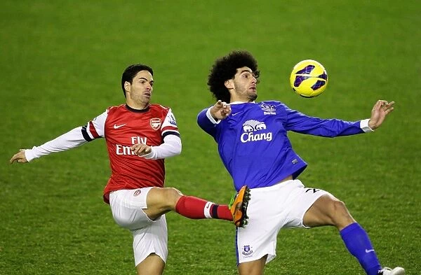 Battle for the Ball: Fellaini vs. Arteta - Everton vs. Arsenal Rivalry (1-1), Premier League (November 28, 2012), Goodison Park