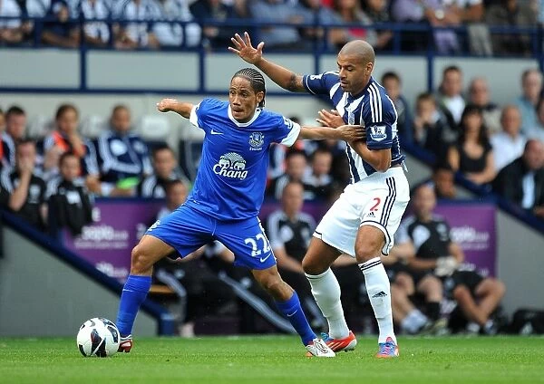 Battle for Ball Supremacy: Pienaar vs. Reid - Everton vs. West Bromwich Albion (01-09-2012)