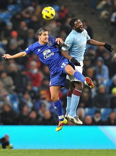 Battle for Ball Supremacy: Tim Cahill vs Kolo Toure (Everton vs Manchester City, Barclays Premier League, 2010)