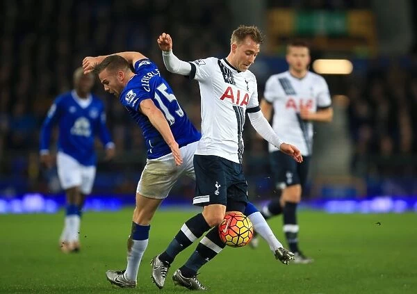 Battle for the Ball: Tom Cleverley vs. Christian Eriksen - Everton vs. Tottenham Hotspur, Premier League Rivalry