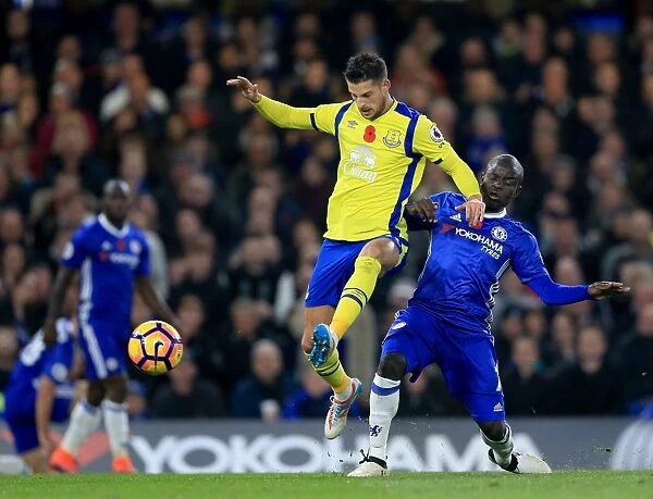 Battle for Supremacy: Kante vs. Mirallas at Stamford Bridge - Premier League Showdown between Chelsea and Everton