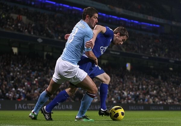 Clash of Coleman and Kolarov: Manchester City vs. Everton (2010) - Barclays Premier League Showdown