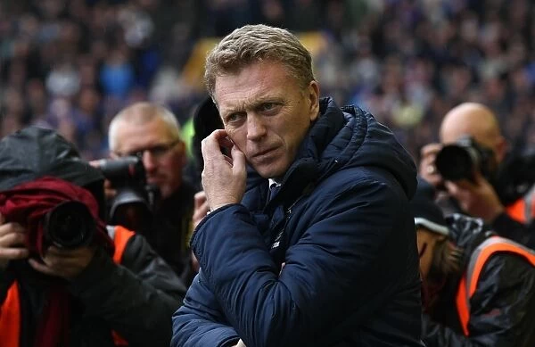 David Moyes Leads Everton at Goodison Park Before Kick-off vs West Ham United (Everton 2-0, Barclays Premier League, May 12, 2013)