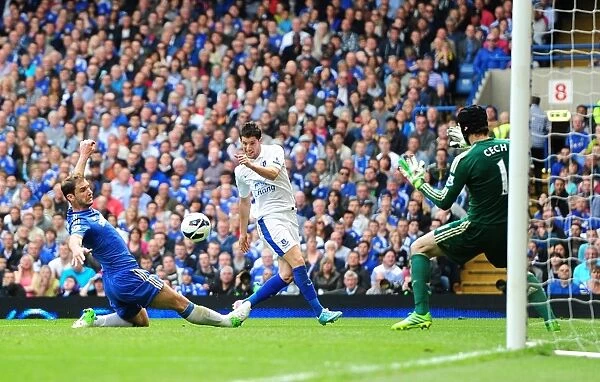 Determined Moment: Kevin Mirallas's Shot Against Chelsea (19-05-2013, Barclays Premier League)