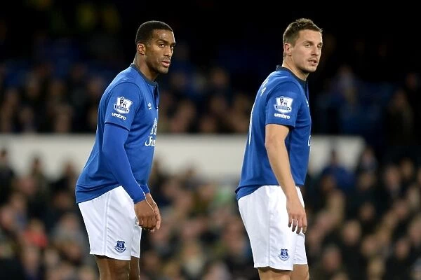Distin and Jagielka in FA Cup Battle: Everton vs West Ham United at Goodison Park