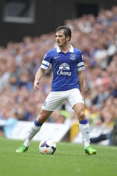 Dramatic Showdown: Leighton Baines vs. Norwich City - 2-2 Stalemate at Carrow Road, August 17, 2013 (Barclays Premier League)
