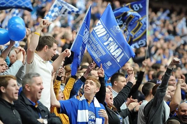 Everton Faithful Roar at Wembley: Everton vs. Liverpool - FA Cup Semi-Final Showdown, 14 April 2012