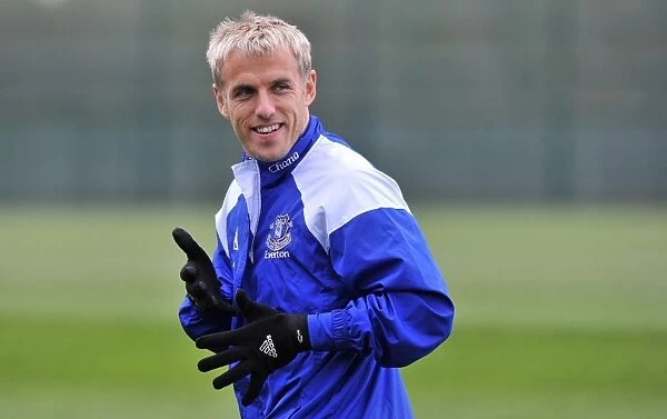 Everton FC: Phil Neville Leads Intense Training Session at Finch Farm