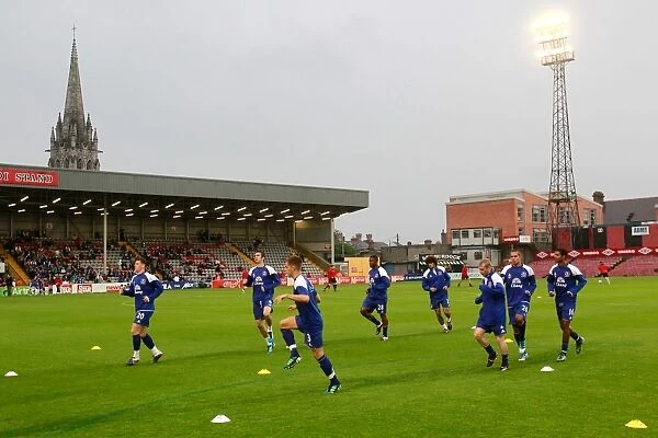 Everton FC Players Gear Up for Bohemians Friendly at Dalymount Park (15 August 2011)