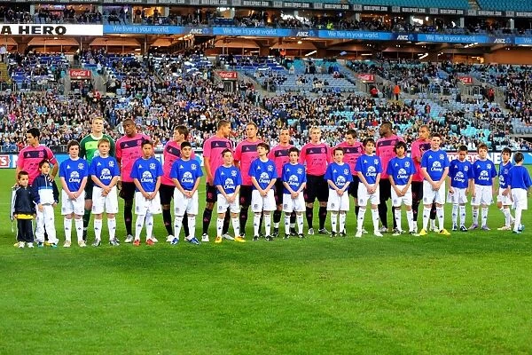 Everton FC: Pre-Season Friendly - Sydney FC vs Everton - ANZ Stadium: The Team's Unified Line-Up