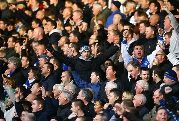Evertonians Unwavering Passion: Bloomfield Road (2010) - A Sea of Blue Amidst the Blackpool vs Everton Premier League Battle