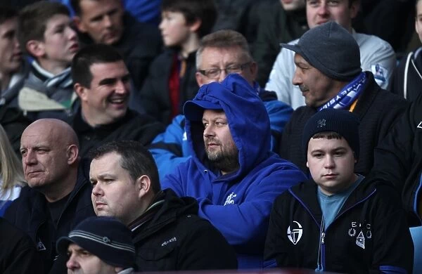 Evertonians Unwavering Support: Aston Villa vs. Everton, Barclays Premier League (14 January 2012, Villa Park)