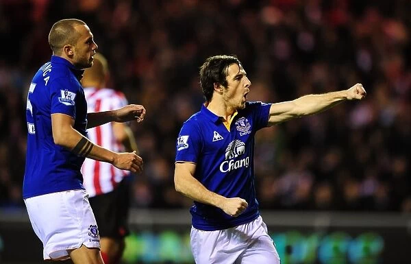 Everton's Dramatic Penalty Victory: Leighton Baines Game-Winning Goal at Sunderland's Stadium of Light (December 26, 2011, Barclays Premier League)