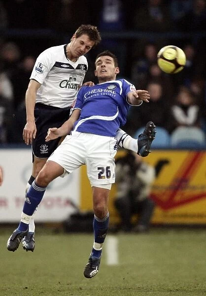 Everton's FA Cup Battle: Phil Jagielka vs. Gareth Evans at Macclesfield Town (03 / 01 / 09)