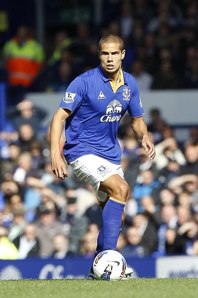 Everton's Jack Rodwell in Action: Everton vs Wigan Athletic, Barclays Premier League (September 17, 2011), Goodison Park