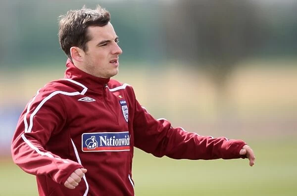 Everton's Leighton Baines at England Training, London Colney (March 2009)