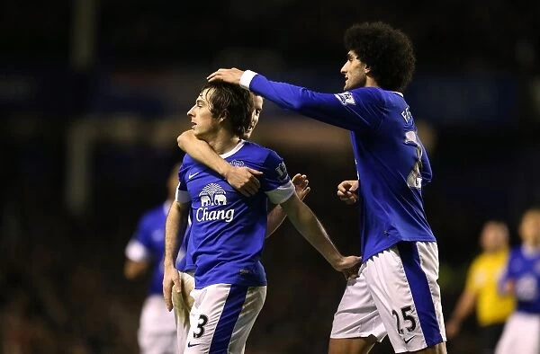 Everton's Leighton Baines Scores Game-Winning Goal vs. West Bromwich Albion (30-01-2013)